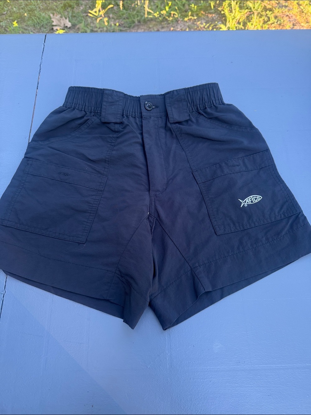 AFTCO Black Utility Cargo Shorts